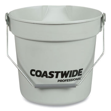 Coastwide Professional™ Plastic Bucket, 10 Qt, Gray freeshipping - TVN Wholesale